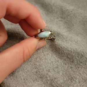 Marahlago larimar shark ring